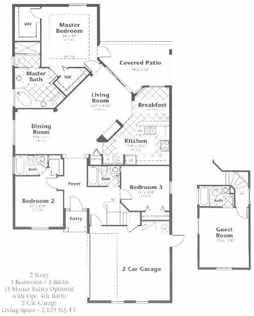 4 Bedroom Floor Plans