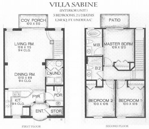 Emerald Island - Villa Sabine floor plans