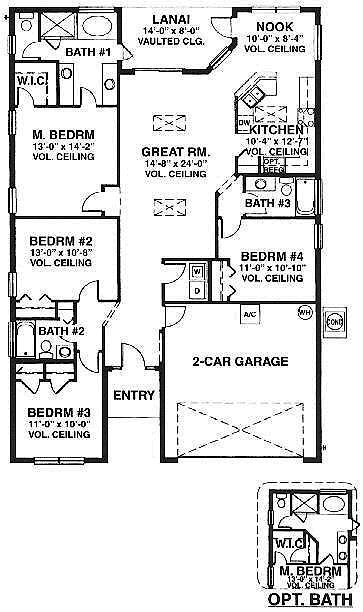 Indian Creek: 4 Bedroom/3 Bathroom model