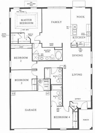 4 Bedroom Floor Plans